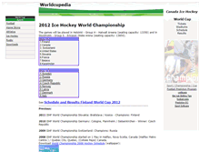 Tablet Screenshot of ice-hockey-world-championship.worldcupedia.com